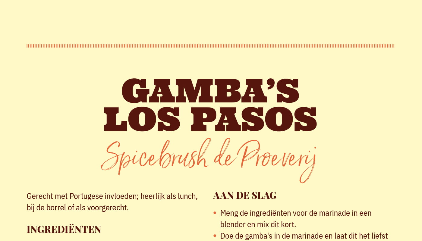 Gamba's los pasos van Spicebrush de Proeverij