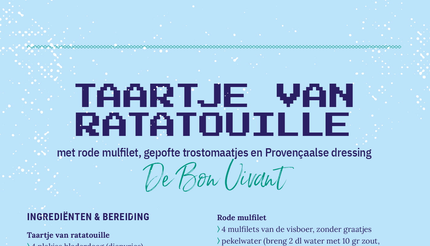 Taartje van ratatouille - Restaurant De Bon Vivant