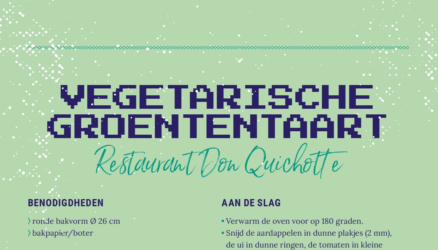 Vegatarische groententaart van  Don Quichotte